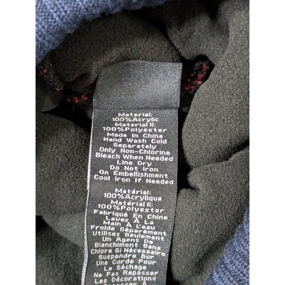 Fanatics Orange & Navy Pom-Pom Beanie Hat 100% Acrylic One Size Fits Most NWT - Picture 7 of 9